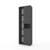 Шафа для кабінету Антрацит 700x350x2130 мм Metkas Home B006L ЛДСП, Колір: Антрацит