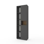 Тумба в кімнату Антрацит 2000х350х530 мм Metkas Home B026 ЛДСП, Колір: Антрацит, зображення 7