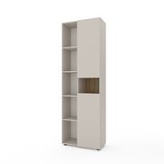 Шафа з полицями Кашемір-Дуб Артизан 700x350x2130 мм Metkas Home B006L ЛДСП, Колір: Кашемір | Дуб артизан