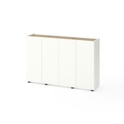 Шафа для одягу в спальню  Білий Сніг-Дуб Артизан 900x350x2130  Metkas Home B001 ЛДСП, зображення 9