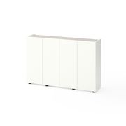 Комод для зберігання речей Білий сніг-Кашемір 1400x350x920 мм Metkas Home B020 ЛДСП, Колір: Білий | Кашемір