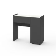 Пенал на кухню Антрацит-Білий сніг 400×350×2130 мм Metkas Home B003U ЛДСП, Колір: Антрацит | Білий, зображення 9