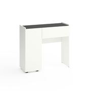 Пенал в дитячу кімнату Білий сніг-Антрацит 400×350×2130 мм Metkas Home B003U ЛДСП, Колір: Білий | Антрацит, зображення 9