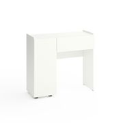 Трюмо в спальню Білий сніг 900х350х820 мм Metkas Home B029L ЛДСП, Колір: Білий