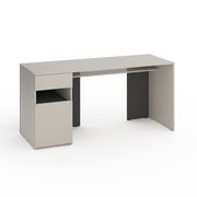 Стіл для навчання Кашемір-Антрацит 1600х600х760 мм Metkas Home В031L ЛДСП, Колір: Кашемір | Антрацит