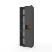 Шафа у кімнату Антрацит-Дуб Артизан 700x350x2130 мм, Колір: Антрацит | Дуб артизан