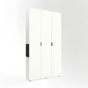 Вузька тумба під телевізор Білий сніг-Антрацит 2000х350х530 мм Metkas Home B026 ЛДСП, Колір: Білий | Антрацит, зображення 9