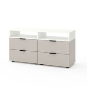 Шафа в дитячу кімнату Кашемір - Білий сніг 800х420х2300 Metkas Home A001R ЛДСП, зображення 7