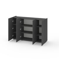Комод для дому Антрацит 1400x350x920 мм, Колір: Антрацит, зображення 2