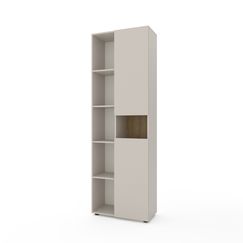 Шафа з полицями Кашемір-Дуб Артизан 700x350x2130 мм Metkas Home B006L ЛДСП, Колір: Кашемір | Дуб артизан