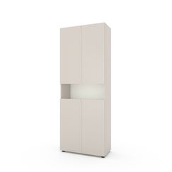 Пенал для книг Кашемір-Білий сніг 800×350×2130 мм  Metkas Home B002 ЛДСП, Колір: Кашемір | Білий