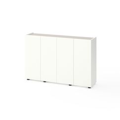 Комод для зберігання речей Білий сніг-Кашемір 1400x350x920 мм Metkas Home B020 ЛДСП, Колір: Білий | Кашемір