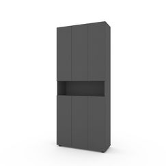 Шафа для дитячого одягу Антрацит B001 900x350x2130 Metkas Home ЛДСП