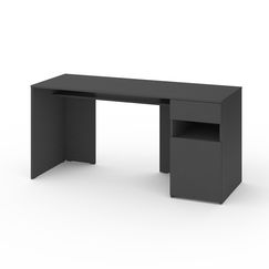 Стіл для офісу Антрацит 1600х600х760 мм Metkas Home В031R ЛДСП, Колір: Антрацит