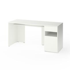 Стіл для навчання Білий сніг 1600х600х760 мм Metkas Home В031R ЛДСП, Колір: Білий