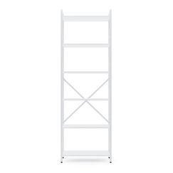 Стелаж металевий Білий сніг 1800х600х240мм Metkas Home 6 полиць ЛДСП, Колір: Білий