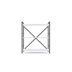 Стелаж на кухню Антрацит-Білий сніг 900х800х400 мм Metkas Home 3 полиці ЛДСП, Колір: Антрацит | Білий