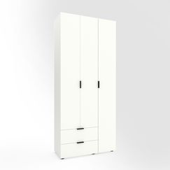 Шафа розпашна Білий сніг 1000х420х2300 Metkas Home A013L ЛДСП