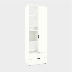 Шафа в дитячу кімнату Білий сніг 800х420х2300 Metkas Home A001L ЛДСП