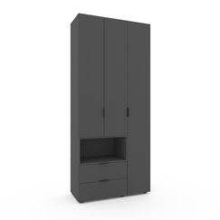 Шафа для одягу Антрацит 1000х420х2300 Metkas Home A002L ЛДСП