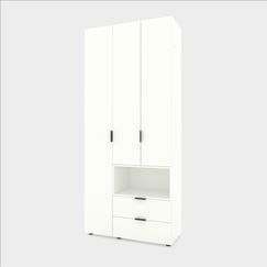 Шафа для документів Білий сніг 1000х420х2300 Metkas Home A002R ЛДСП