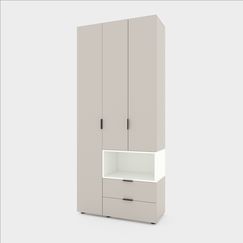 Шафа дитяча Кашемір-Білий сніг 1000х420х2300 Metkas Home A002R ЛДСП