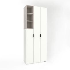 Шафа для книг Білий сніг-Кашемір 900х420х2300 Metkas Home A003L ЛДСП