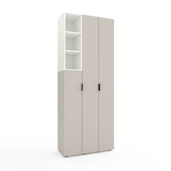Шафа для одягу Кашемір-Білий сніг 900х420х2300 Metkas Home A003L ЛДСП