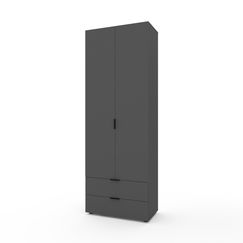 Шафа в дитячу кімнату Антрацит 800х420х2300 Metkas Home A004 ЛДСП