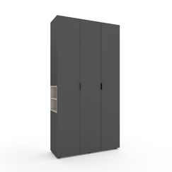 Шафа в гардеробну Антрацит-Кашемір 1200х420х2300 Metkas Home A015L ЛДСП