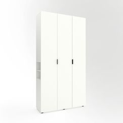 Шафа в кабінет Білий сніг 1200х420х2300 Metkas Home A015L ЛДСП