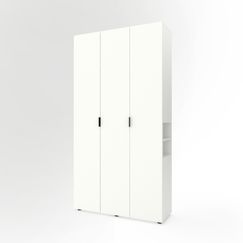 Шафа в спальню Білий сніг 1200х420х2300 Metkas Home A015R ЛДСП