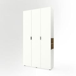 Шафа  в гардеробну Білий сніг-Дуб Артизан 1200х420х2300 Metkas Home A015R  ЛДСП