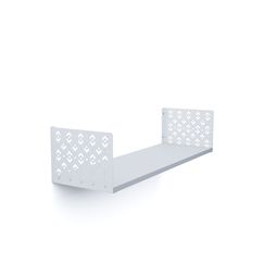 Полиця навісна Білий сніг 170×900×220 мм Metkas Home ЛДСП та фарбований метал, Колір: Білий