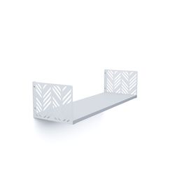 Полиця для квітів Білий сніг 170×900×220 мм Metkas Home ЛДСП та фарбований метал