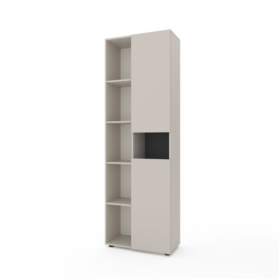 Шафа для школяра Кашемір-Антрацит 700x350x2130 мм Metkas Home B006L ЛДСП, Колір: Кашемір | Антрацит