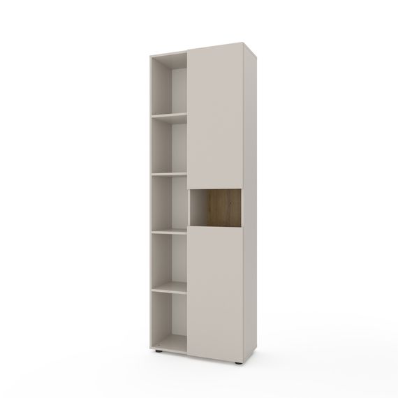 Шафа з полицями Кашемір-Дуб Артизан 700x350x2130 мм Metkas Home B006L ЛДСП, Колір: Кашемір | Дуб артизан