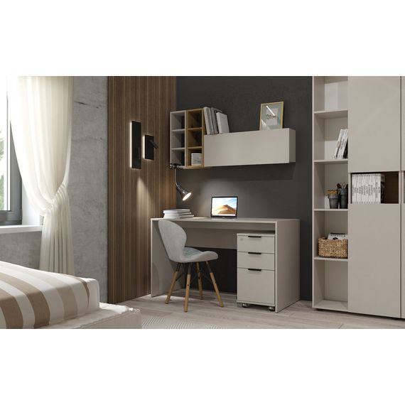 Стіл для офісу Білий сніг 1300x600x760 мм Metkas Home В008 ЛДСП, Колір: Білий, зображення 2