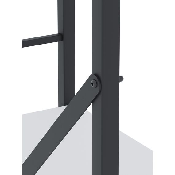 Стелаж для квітів Антрацит-Білий сніг 1800х600х240мм Metkas Home 6 полиць ЛДСП, Колір: Антрацит | Білий, зображення 6