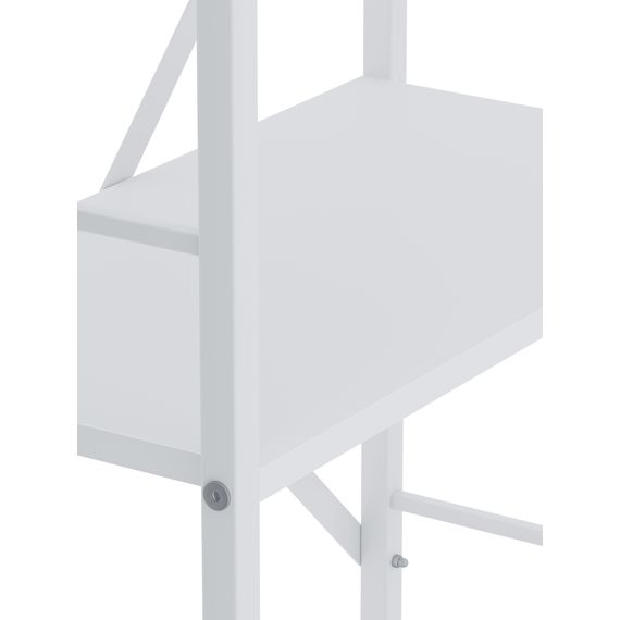 Стелаж в гараж Білий сніг 900х800х400 мм Metkas Home 3 полиці ЛДСП, Колір: Білий, зображення 5