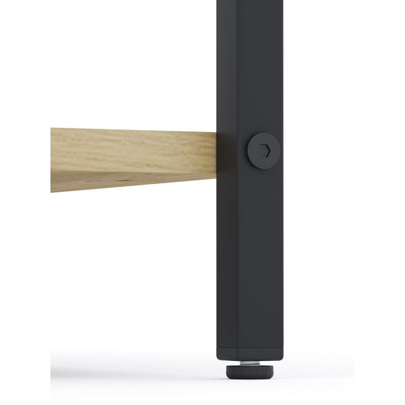 Стелаж для книг Антрацит-Дуб Артизан 1600х800х400мм Metkas Home 5 полиць ЛДСП, Колір: Антрацит | Дуб артизан, зображення 6