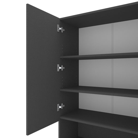 Пенал у спальню Антрацит 800×350×2130 мм Metkas Home B002 ЛДСП, Колір: Антрацит, зображення 3