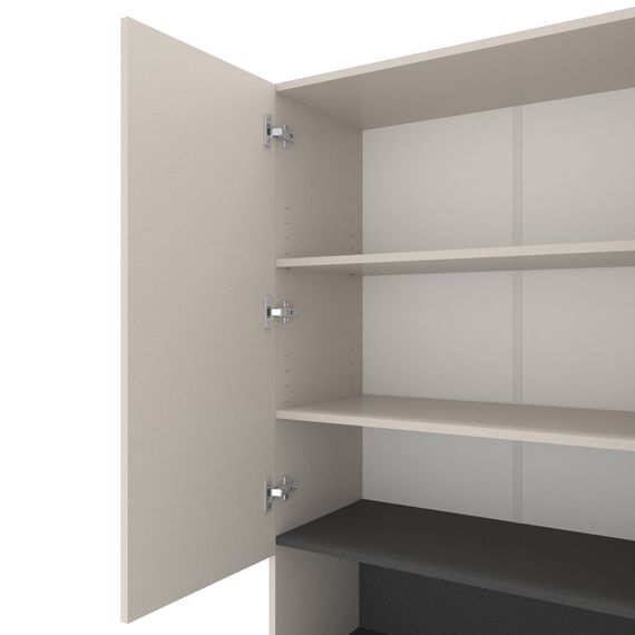 Пенал для документів Кашемір-Антрацит 800×350×2130 мм Metkas Home B002 ЛДСП, Колір: Кашемір | Антрацит, зображення 3