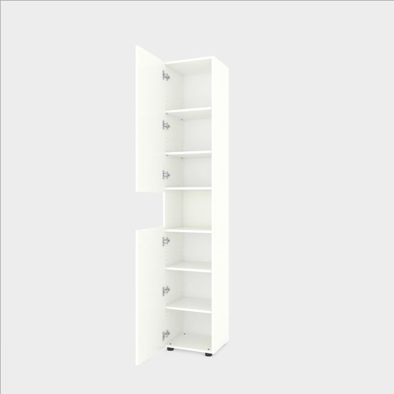 Пенал для одягу Білий сніг 400×350×2130 мм Metkas Home B003U ЛДСП, Колір: Білий, зображення 2