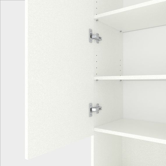 Пенал для одягу Білий сніг 400×350×2130 мм Metkas Home B003U ЛДСП, Колір: Білий, зображення 3