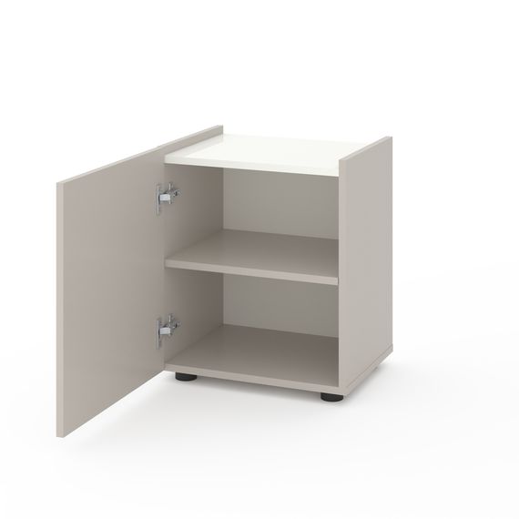 Тумба в кімнату Кашемір-Білий сніг 450×350×530 мм Metkas Home B028U ЛДСП, Колір: Кашемір | Білий, зображення 2