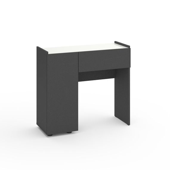 Трюмо для передпокою Антрацит-Білий сніг 900х350х820 мм Metkas Home B029L ЛДСП, Колір: Антрацит | Білий