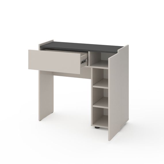 Трюмо Кашемір-Антрацит 900х350х820 мм Metkas Home B029R ЛДСП, Колір: Кашемір | Антрацит, зображення 2