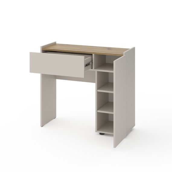 Трюмо у кімнату Кашемір-Дуб Артизан 900х350х820 мм Metkas Home B029R ЛДСП, Колір: Кашемір | Дуб артизан, зображення 2