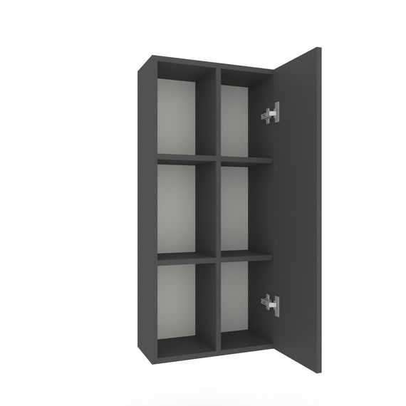 Тумба навісна для книг Антрацит 420х200х900 мм Metkas Home B030U ЛДСП, Колір: Антрацит, зображення 2